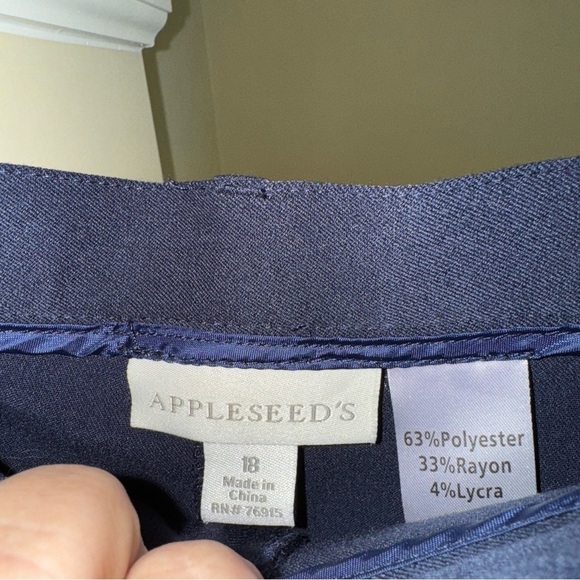 Appleseed's Pants - Appleseed's Women's Straight Leg Pants - Navy